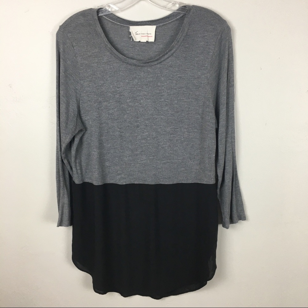 VINCE CAMUTO, Two by Vince Camuto two tone top - Picture 3 of 6